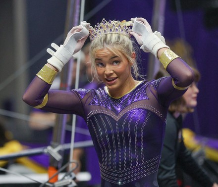 Lsu Womens Gymnast Aleah Finnegan Performs Editorial Stock Photo ...