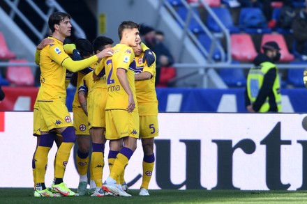 Bologna, Italy. 05th Dec, 2021. Line-up Fiorentina during Bologna