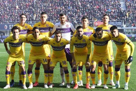 Bologna, Italy. 05th Dec, 2021. Line-up Fiorentina during Bologna