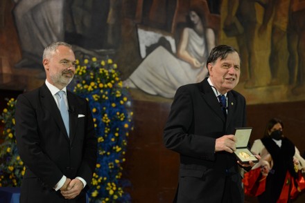 News Award ceremony of the medal and the Nobel Prize 2021 diploma to professor Giorgio Parisi, Aula Magna University La Sapienza, Rome, Italy - 06 Dec 2021