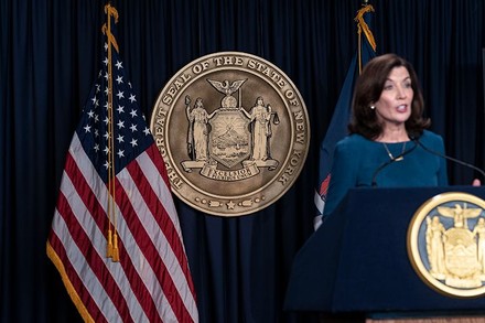 U.S. Senator Kirsten Gillibrand, elected officials, advocates tour Hamilton-Madison Houses and rally, New York, United States - 06 Dec 2021