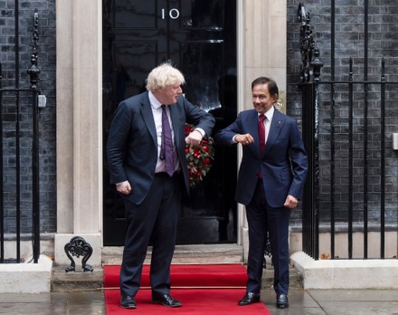 Hassanal Bolkiah visits 10 Downing Street, London, UK - 03 Dec 2021