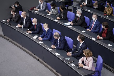 Session of the Federal Parliament Bundestag, Berlin, Germany - 08 Dec 2021
