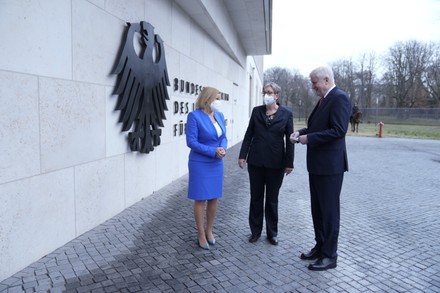 Handover of office at the Berlin Ministry of Interior, Berlin, Germany - 08 Dec 2021