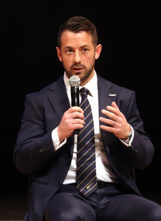 A symposium "Rugby and Business" for the promotion of Japan's new professional rugby league is held, Tokyo, Japan - 08 Dec 2021