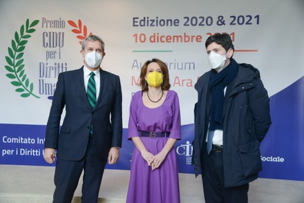 News CIDU Award 2020 and 2021, ARA PACIS, Rome, Italy - 10 Dec 2021