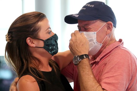 Rebecca Underhill Hugs Her Father Paul Editorial Stock Photo - Stock ...