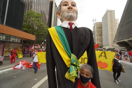 Protest calling for the impeachment of President Jair Bolsonaro, Sao Paulo, Brazil - 12 Dec 2021
