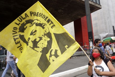 Protest calling for the impeachment of President Jair Bolsonaro, Sao Paulo, Brazil - 12 Dec 2021