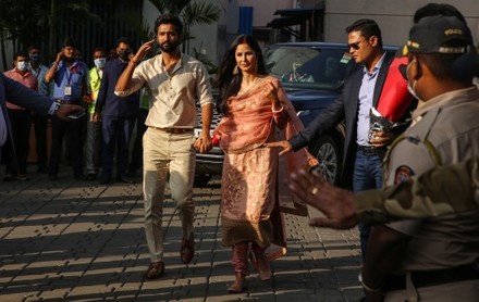 Newly wedded Bollywood actors Vicky Kaushal and Katrina Kaif arrive in Mumbai, India - 14 Dec 2021