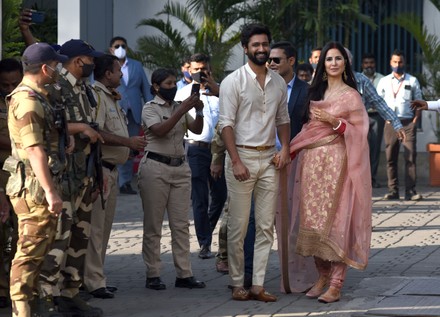 Bollywood Actors Katrina Kaif And Vicky Kaushal Make First Public Appearance As Married Couple in Mumbai, Mahjarashtra, India - 14 Dec 2021