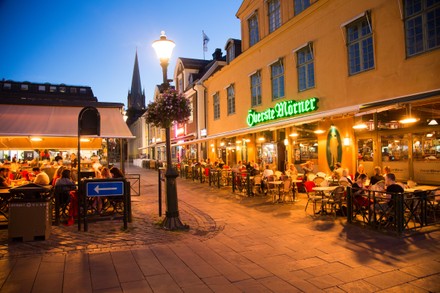 Stora Torget City Summer Evening Editorial Stock Photo - Stock Image ...