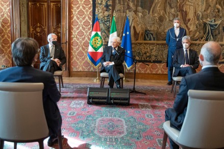 President of the Italian Republic Mattarella meets Marco Tronchetti Provera, on the eve of the 150th anniversary of the founding of Pirelli, Rome, Italy - 15 Dec 2021
