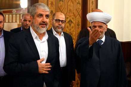 leader of the Islamic group Hamas at Dar Al Fatwa Khaled Meshaal in Beirut, Lebanon - 16 Dec 2021