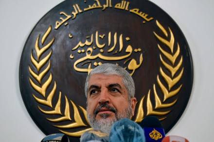 leader of the Islamic group Hamas at Dar Al Fatwa Khaled Meshaal in Beirut, Lebanon - 16 Dec 2021