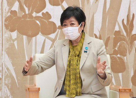 Democratic Party for the People Leader, Tamaki meets with Tokyo Governor Koike, Tokyo, Japan - 15 Dec 2021