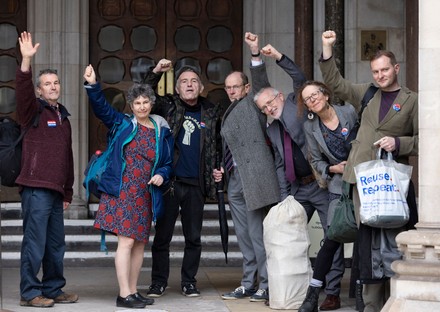 Insulate Britain activists at High Court, London, UK - 15 Dec 2021