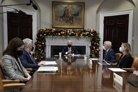 Biden Talks with Covid Team at the White House, Washington, District of Columbia, United States - 16 Dec 2021