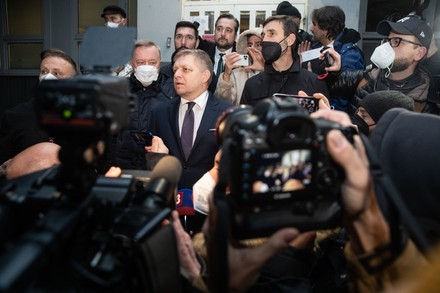 Slovak Police Arrest Former Prime Minister Fico Before Rally, Slovakia, , Bratislava, - 16 Dec 2021