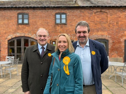 Liberal Democrat candidate for North Shropshire Helen Morgan on the campaign trail, North Shropshire, UK - 18 Dec 2021