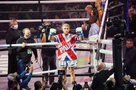 Jake Paul v Tyron Woodley in a boxing rematch, Amalie Arena, Tampa, Florida, USA - 19 Dec 2021