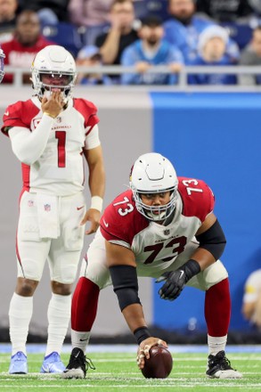 Detroit mascot Roary dressed in holiday attire stands on the sidelines  during an NFL football game between the Detroit Lions and the Arizona  Cardinals in Detroit, Michigan USA, on Sunday, December 19