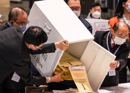 Legislative Council Election in Hong Kong, China - 19 Dec 2021