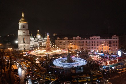 Michigan Christmas Tree 2022 Ukraine's Main Christmas Tree Situated Sofiiska Editorial Stock Photo -  Stock Image | Shutterstock | Shutterstock Editorial