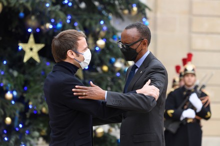 Emmanuel Macron welcomes Rwanda's President Paul Kagame, Paris, France - 20 Dec 2021