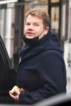 Exclusive - James Corden and wife Julia Carey at The Good Life cafe, North London, UK - 21 Dec 2021