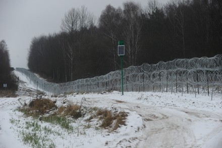 Polish President Andrzej Duda visits the Eastern Border, Koden, Poland - 21 Dec 2021