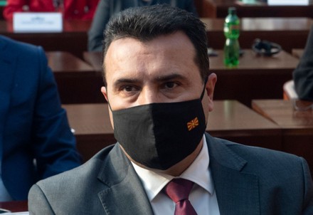 Macedonian Prime Minister Zoran Zaev sent his resignation to the Parliament of North Macedonia in Skopje, Republic Of North Macedonia - 22 Dec 2021