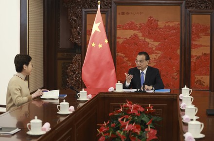 China Beijing Li Keqiang Carrie Lam Meeting - 22 Dec 2021