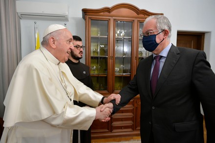 Pope's Farewell Ceremony, Athens, Greece - 06 Dec 2021
