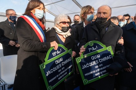 Anne Hidalgo inaugurated the Jacques Chirac quay in the presence of Claude Chirac, Paris, France - 29 Nov 2021