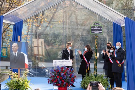 Anne Hidalgo inaugurated the Jacques Chirac quay in the presence of Claude Chirac, Paris, France - 29 Nov 2021