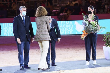 Princess Elena de Borbon receives the lifetime achievement award during the Madrid Horse Week, Spain - 28 Nov 2021
