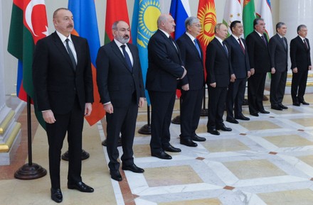 An informal annual summit of the Commonwealth of Independent States (CIS), St Petersburg, Russian Federation - 28 Dec 2021