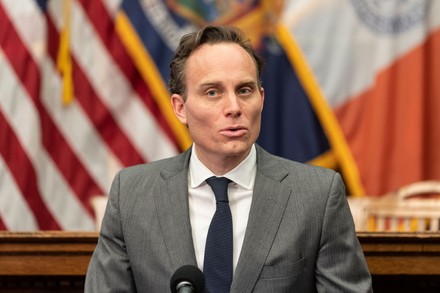 Brendan R Mcguire Speaks During Mayorelect Editorial Stock Photo ...