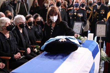 Funeral service of the former President of the Hellenic Republic Karolos Papoulias, Athens, Greece - 29 Dec 2021