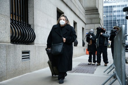 Leah Saffian Friend Ghislaine Maxwell Arrives Editorial Stock Photo