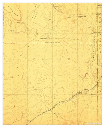 Usa Timeless Maps Fort Defiance Arizona Editorial Stock Photo - Stock