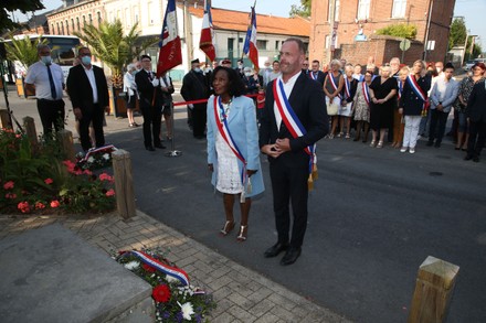 Marine Le Pen commemorates the anniversary of the liberation of Henin-Beaumont, France - 02 Sep 2021