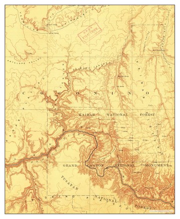 Usa Timeless Maps Kaibab Arizona Map Editorial Stock Photo - Stock ...