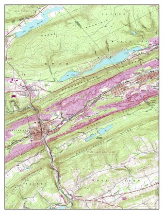 Usa Timeless Maps Tamaqua Pennsylvania Map Editorial Stock Photo 