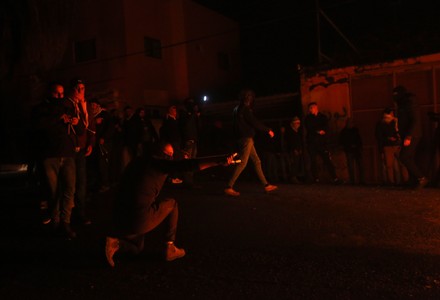 Palestinian Youths Hurl Rocks At Israeli Security Forces, During ...