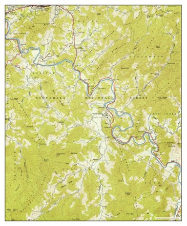 Usa Timeless Maps Cullowhee North Carolina Editorial Stock Photo 