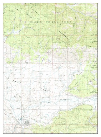 Usa Timeless Maps Seneca Oregon Map Editorial Stock Photo - Stock Image ...