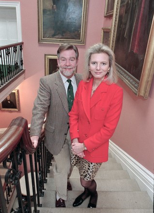 Richard Bridgeman, 7th Earl of Bradford and Lady Bradford [Joanne Miller] at Weston Park, Staffordshire, UK - 18 Jan 1996