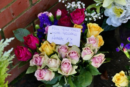 Floral tributes to mark the anniversary of the death of George Michael on christmas Day in 2016., Goring on Thames, Oxfordshire, UK - 05 Jan 2022
